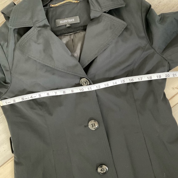 Ellen Tracy Jacket with Hood - Black - Picture 12 of 14